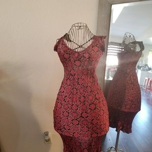 Sexy body forming satin type dress